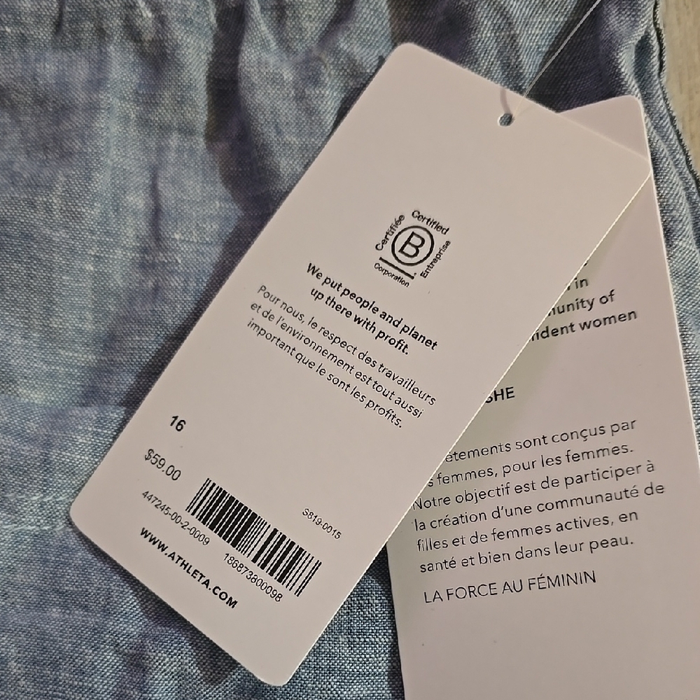 Women's Blue Shorts - Picture 2 of 5